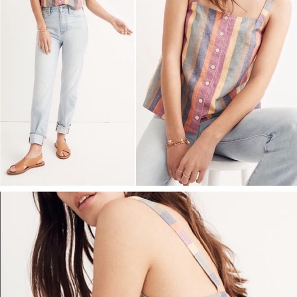 Madewell Colorful Linen Tank - Picture 4 of 5